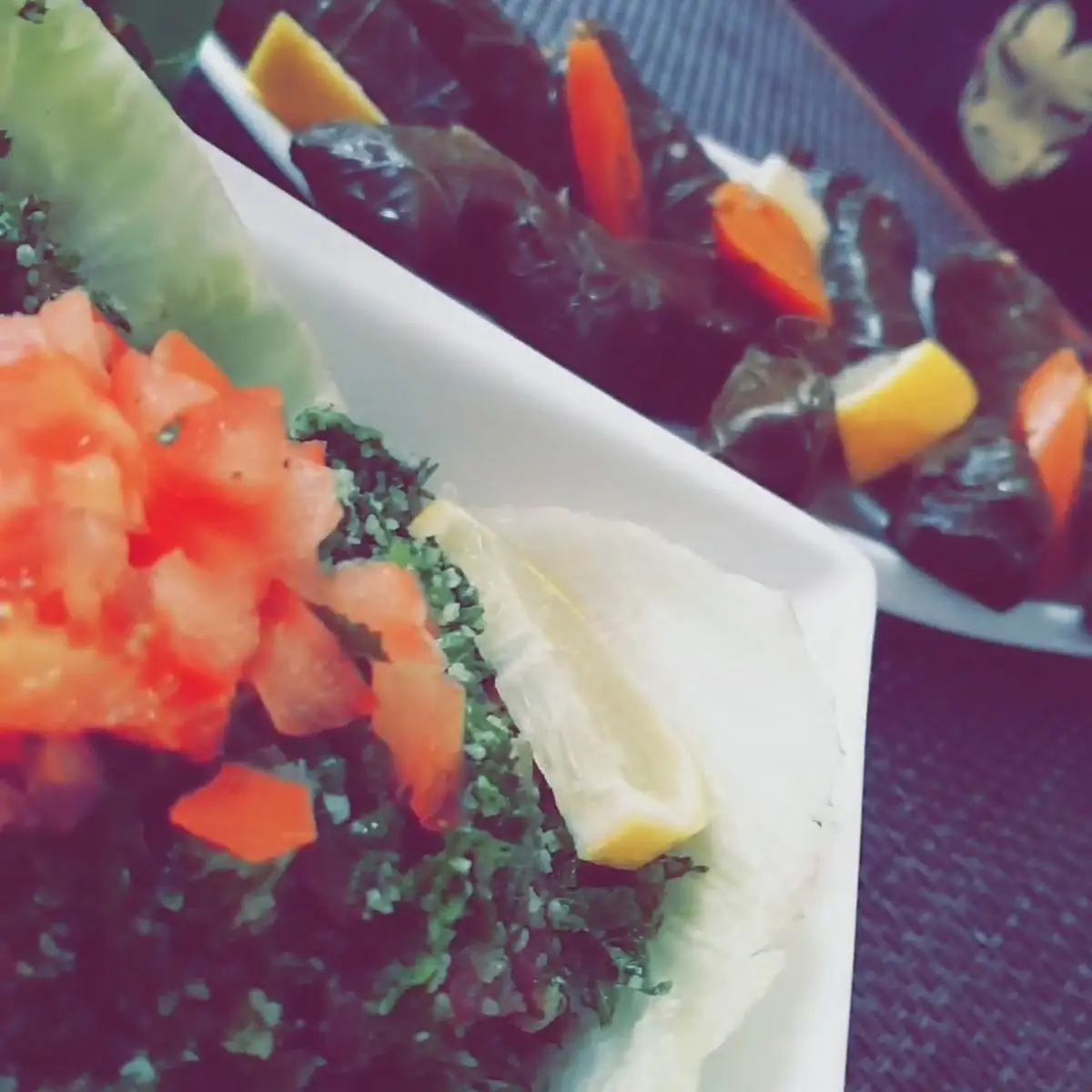 سلطة التبولة وورق العنب